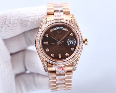 Đồng hồ nam rolex* dây kim loại case 41mm