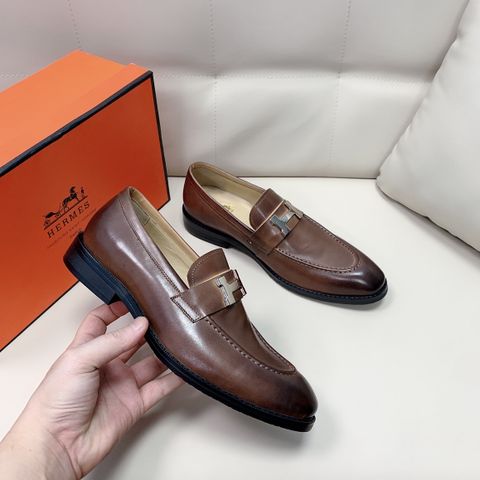 Giày âu Hermes* da bò lỳ mềm