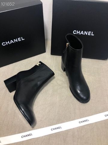 Boot chanel* cổ thấp da bò lỳ mềm đẹp SIÊU CẤP