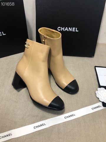 Boot chanel* cổ thấp da bò lỳ mềm đẹp SIÊU CẤP