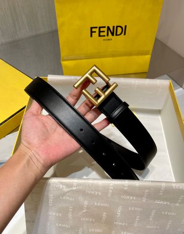 Belt nữ Fendy* dây da bò cao cấp bản 3cm và 3,5cm