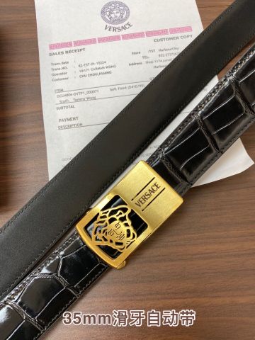 Belt nam VERSACE* dây vân cá sấu và vân đà điểu đẹp