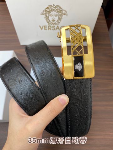 Belt nam VERSACE* dây vân cá sấu và vân đà điểu đẹp