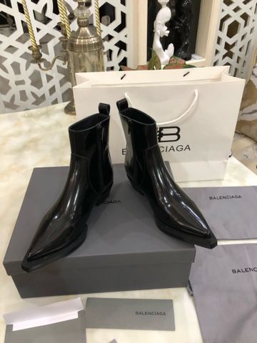 Boot BALENCIAGA* da bóng cổ lỡ mũi nhọn đẹp SIÊU CẤP