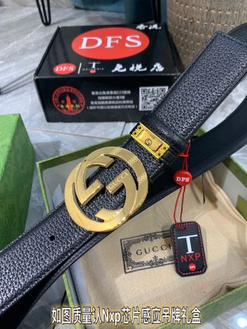 Belt nam GUCCI* bản 3,8cm dây da bò 1