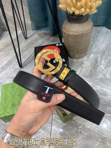 Belt nam GUCCI* bản 3,8cm dây da bò 1