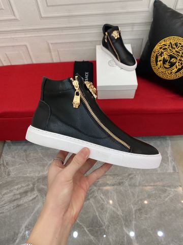 Giày nam buộc dây VERSACE* cao cổ da bò