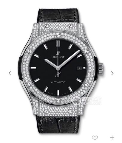 Đồng hồ nữ HUBLOT* mặt trơn và mặt nạm kim dây cá sấu case 38mm