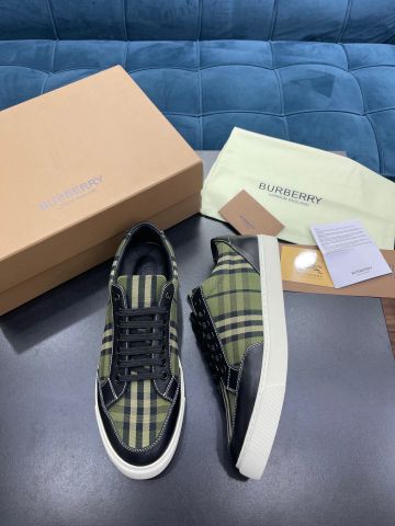 Giày nam buộc dây BURBERRY* kẻ xanh đẹp SIÊU CẤP