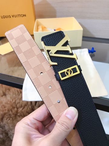 Belt nam LV* bản 4cm dây da dùng đc cả 2 mặt đẹp