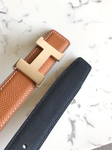 Belt nữ Hermes* bản 2,5cm dây da epsom dùng 2 mặt