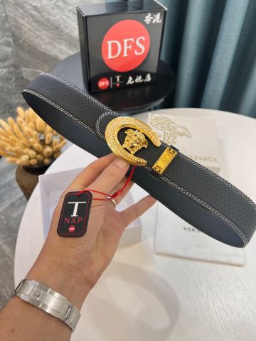 Belt nam VERSACE* bản 3,8cm mặt nạm đá đẹp sang SIÊU CẤP