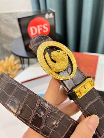 Belt nam Stefano* Ricci* dây vân cá sấu bản 3,8cm