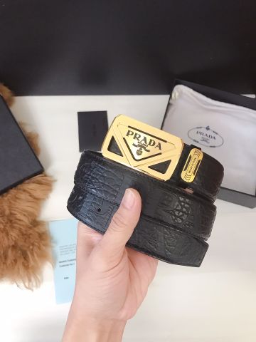 Belt nam PRADA* vân cá sấu