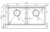 Chậu rửa bát Konox Apron Series KN8750DA