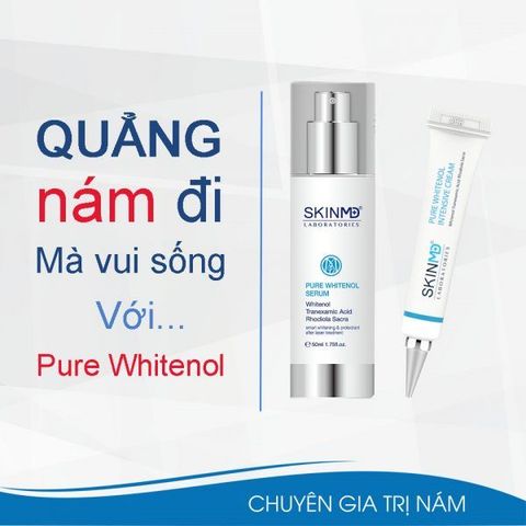  Tinh chất trị nám chuyên sâu Skin MD Pure Whitenol Serum 