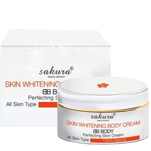 Kem dưỡng thể trang điểm trắng da Sakura Skin Whitening BB Body Cream