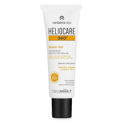  Heliocare 360° Water Gel SPF 50 Gel chống nắng phổ rộng, cấp ẩm và bảo vệ da khỏi UVA, UVB, Hevis, IR-A 