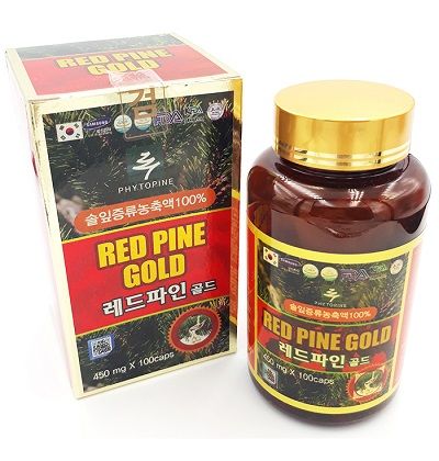  Viên uống tinh dầu thông đỏ Red Pine Gold hộp 100 viên 