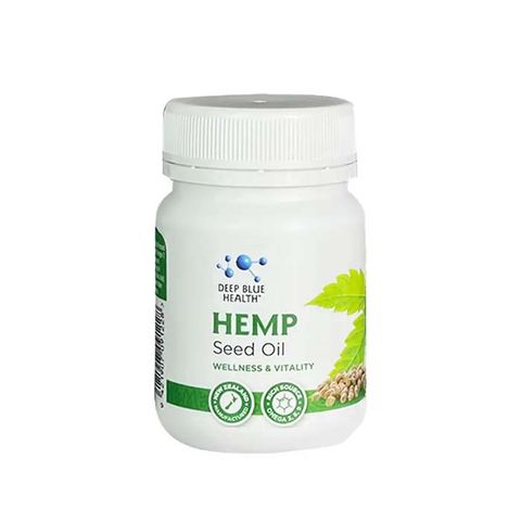  Hemp Seed Oil Deep Blue Health Viên tinh dầu hạt gai dầu tự nhiên cân bằng nội tiết tố, giảm viêm và hỗ trợ xương khớp 60V/90V 