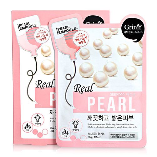 Mặt nạ ngọc trai Grinif Real Pearl Mask (1 Miếng)