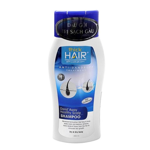  Dầu gội làm sạch gàu Thick Hair Anti-Dandruff Treatment Dand' Away Heathy Scalp Shampoo (30ml) 