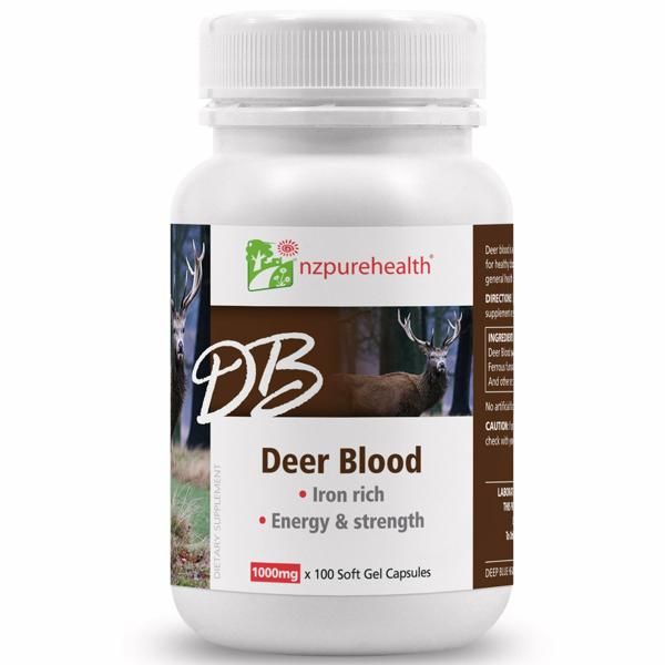 Viên bổ máu bổ sắt Deer blood Nzpurehealth New Zealand (100 viên)