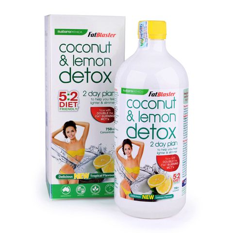  Nước uống giảm cân, thải độc Coconut & Lemon Detox (750ml) 
