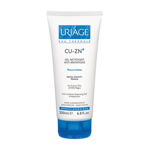 Gel làm sạch dành cho da kích ứng Uriage Cu-Zn+ Gel Nettoyant Anti - Irritations
