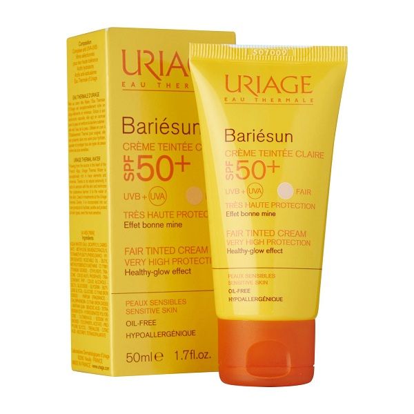 Kem chống nắng có màu cho da nhạy cảm Uriage Bariésun SPF50+ Crème Teintée