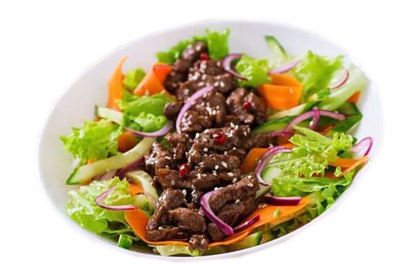  Bò Cuộn Salad Sốt Teriyaki 