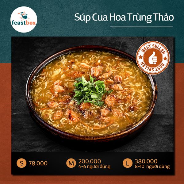  Súp Cua Hoa Trùng Thảo 