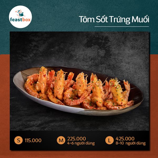  Tôm sú sốt trứng muối 