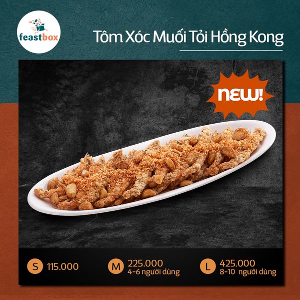  Tôm xóc muối tỏi HongKong 