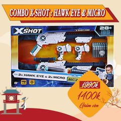 Combo X-Shot Xạ Thủ 2: Hawk eye & Micro
