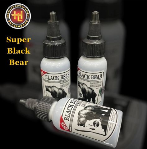  MỰC XĂM HÌNH MÀU SIÊU ĐEN SUPER BLACK BEAR (30 ml ) 