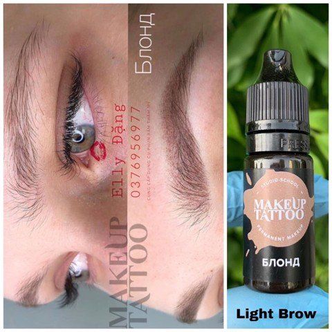  MỰC PHUN XĂM MAKEUP LIGHT BROW ĐÃ MIX 