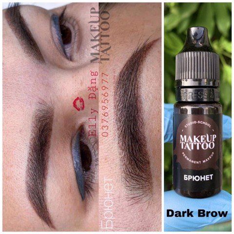 MỰC PHUN XĂM MAKEUP DARK BROW ĐÃ MIX