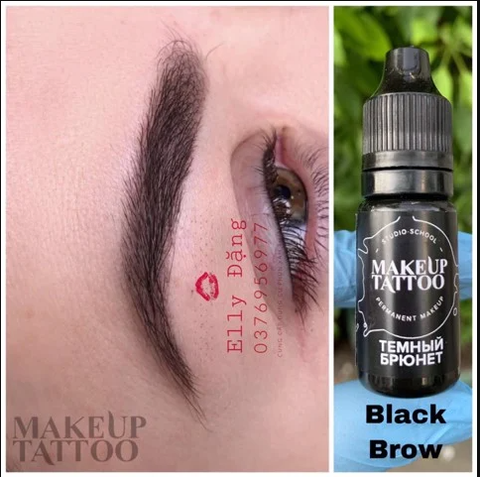  MỰC PHUN XĂM MAKEUP BLACK BROW ĐÃ MIX 