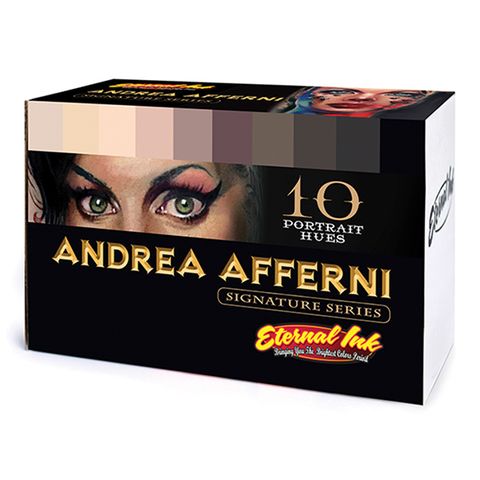  Set Mực Xăm Hình Andrea Afferni Portrait Set 10 Lọ 