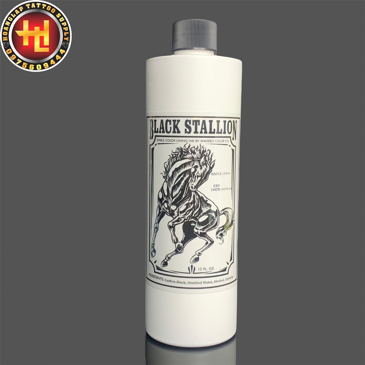 MỰC XĂN HÌNH MÀU ĐEN BLACK STALLION ( 355ml )