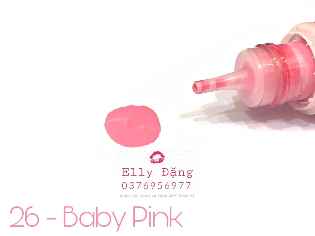 Mực phun xăm ChArm màu Baby Pink ( số 26 )