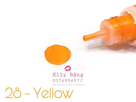  Mực phun xăm ChArm màu Yellow ( số 28 ) 