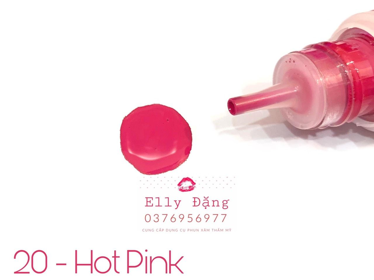 Mực phun xăm ChArm màu Hot Pink ( số 20 )