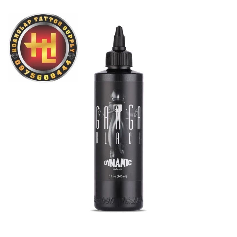 DYNAMIC Ganga Black Tattoo Ink - 8 oz. Bottle