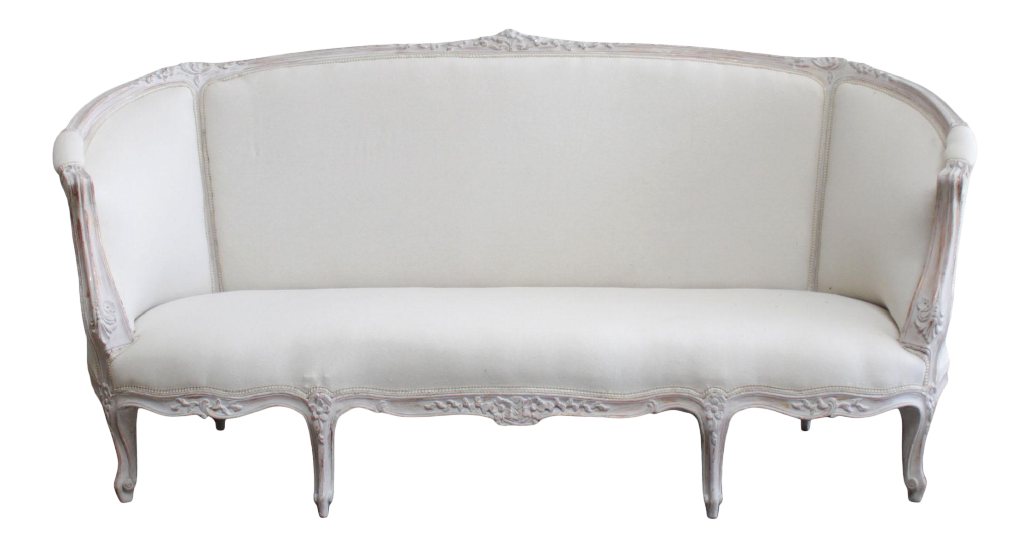 Sofa Louis XV Style Curved Back