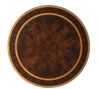 Bàn decor gỗ Mahogany họa tiết cây Cọ