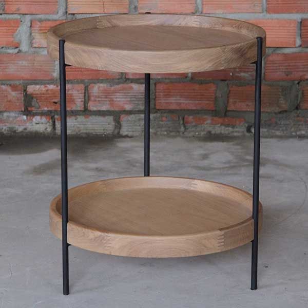 BÀN TRÀ HUMLA (side table Humla) 44cm  Oak ( Sồi)