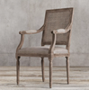 Ghế LOUIS 16 French Square Cane Back Armchair
