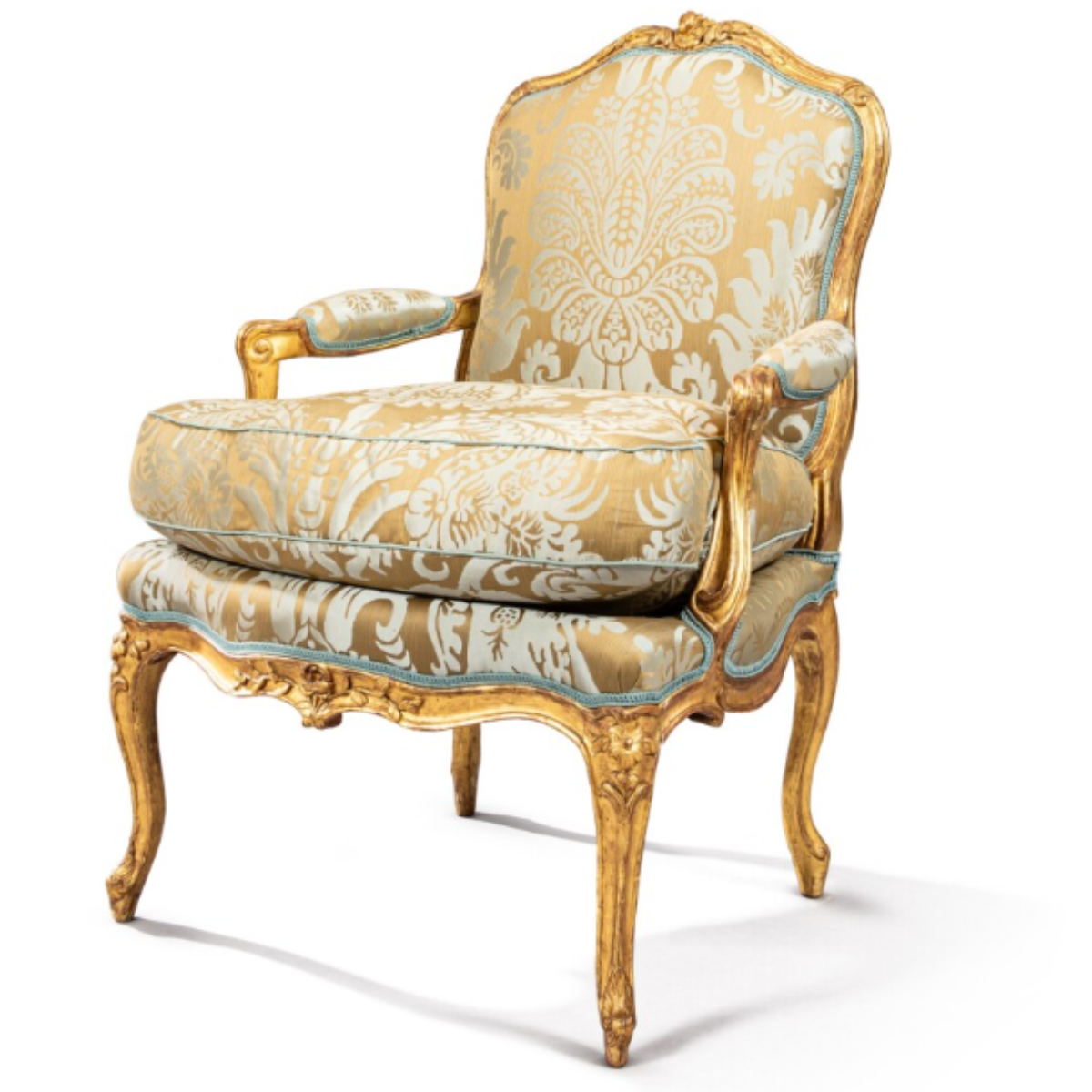 SOFA LOUIS XV MẠ VÀNG- ARMCHAIR LOUIS 15